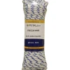 Treccia in polipropilene ø 6 mm x 25 mt bianca/azzurra