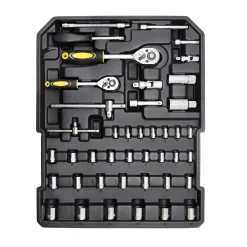Trolley in alluminio con utensili 186 pz