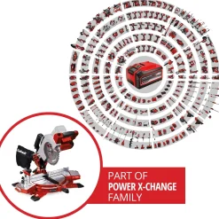 Troncatrice a batteria Einhell te-ms 18/210 Li lama Ø 210 mm