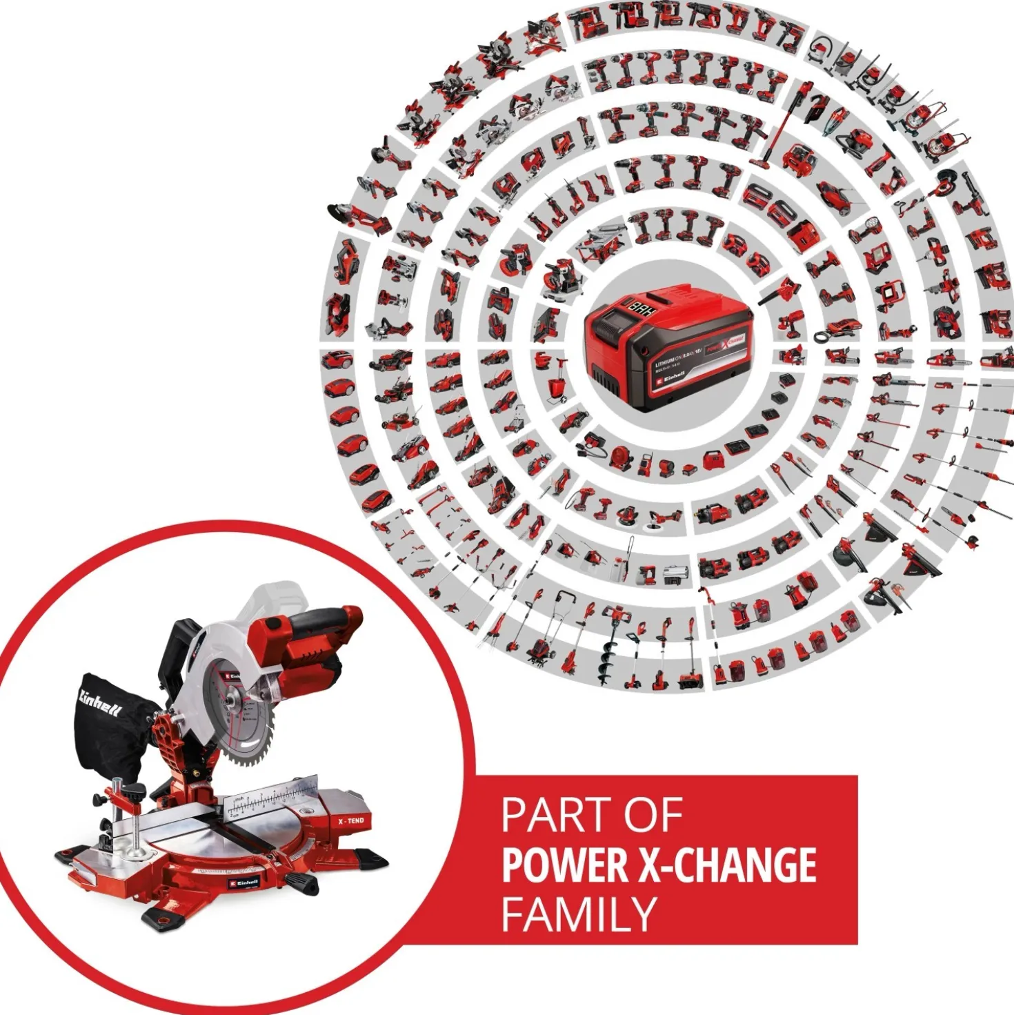 Troncatrice a batteria Einhell te-ms 18/210 Li lama Ø 210 mm
