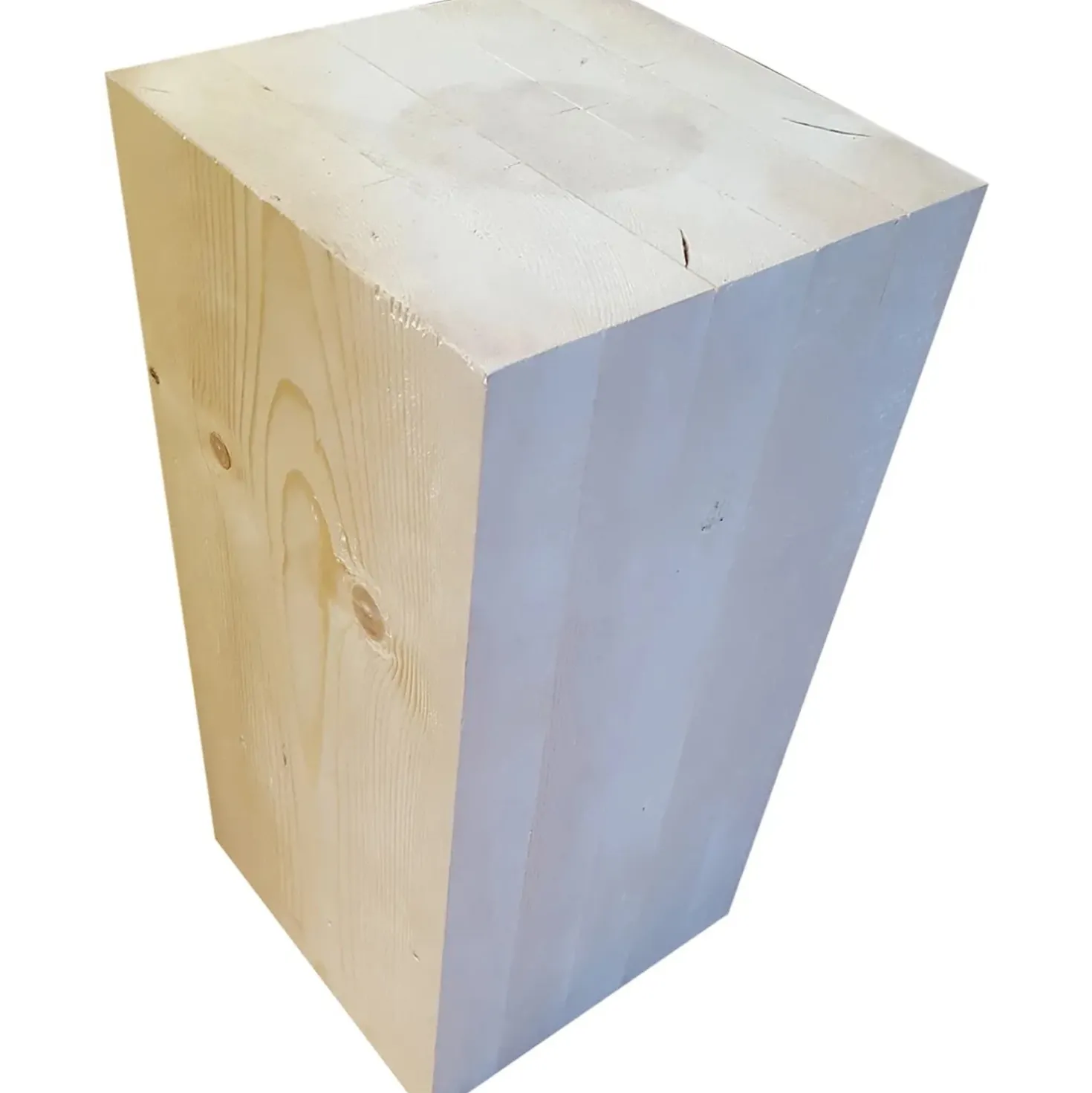 Tronchetto quadro in abete lamellare 25x50 cm