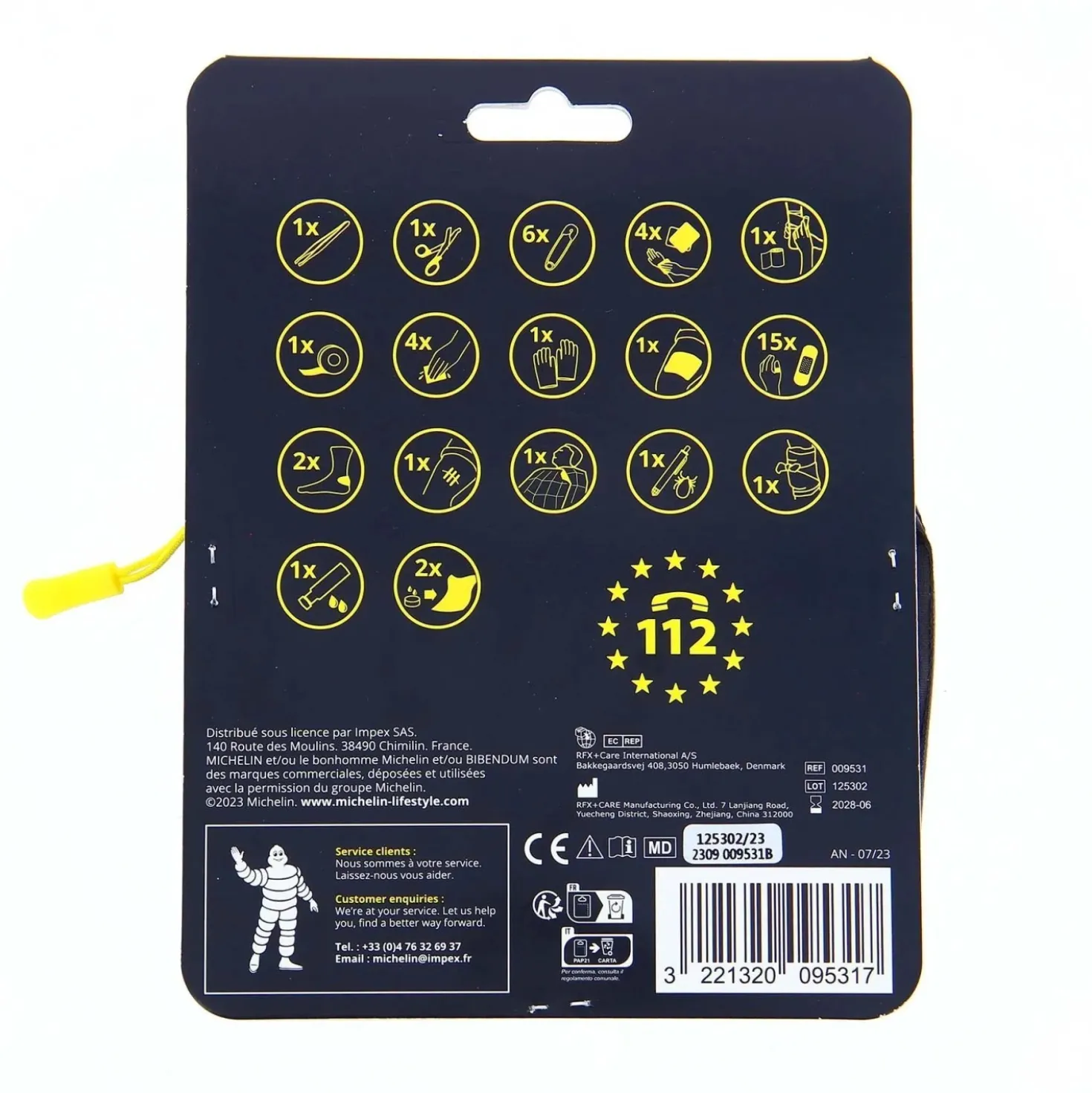 Trousse primo soccorso Michelin 44 pz