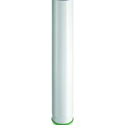 Tubo 50 cm in acciaio vetrificato porcellanato bianco Ø 100