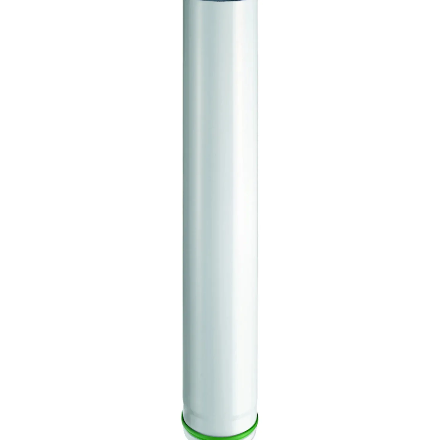 Tubo 50 cm in acciaio vetrificato porcellanato bianco Ø 100