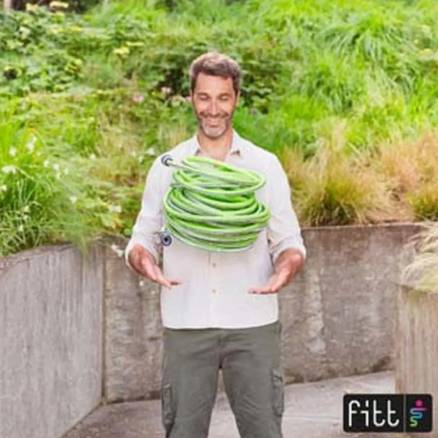 Tubo di irrigazione estensibile FITT KIUMA 30 m x Ø 13 mm lime