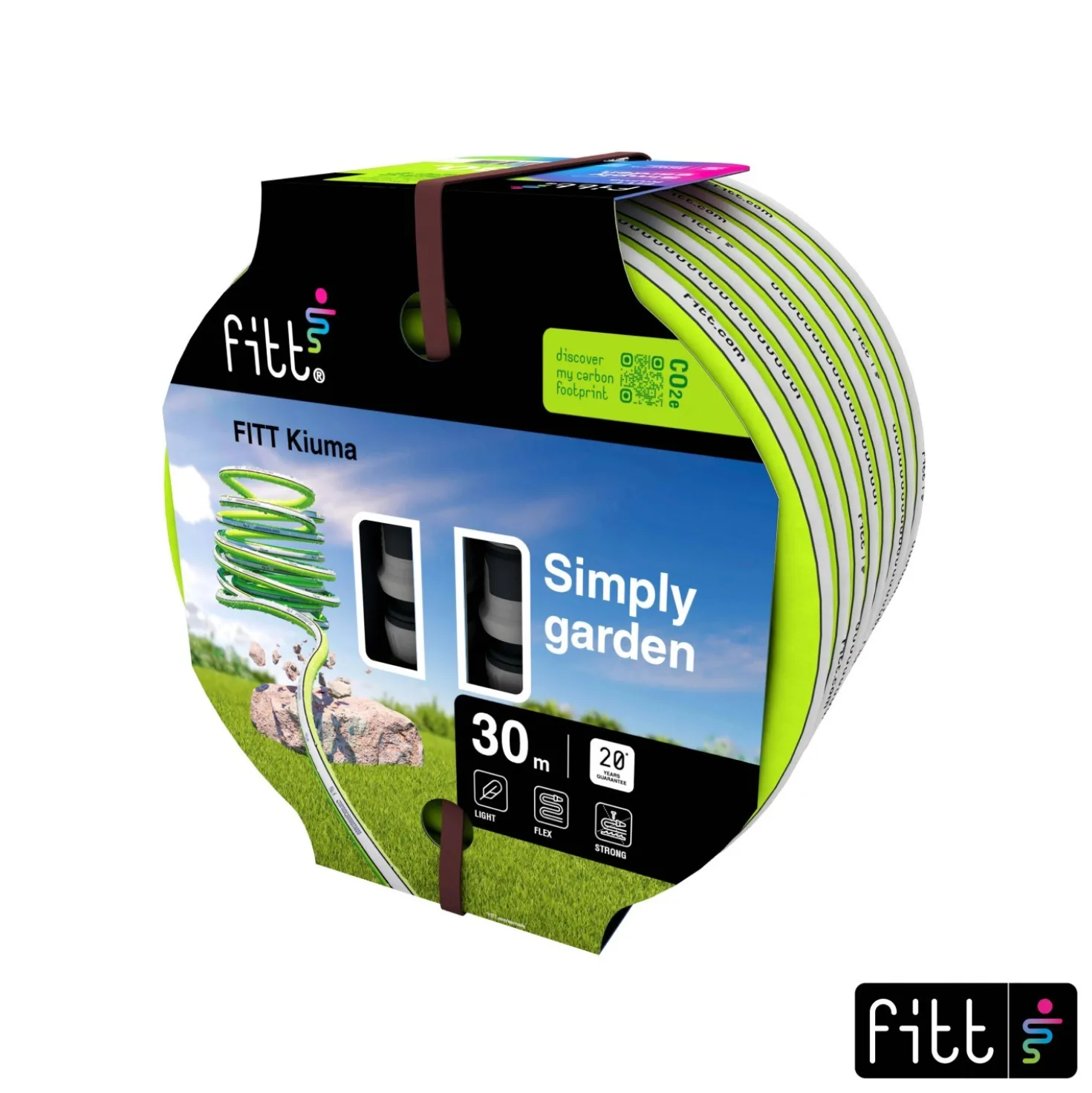 Tubo di irrigazione estensibile FITT KIUMA 30 m x Ø 13 mm lime