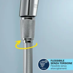 Tubo doccia Grohe flessibile antipiega 150 cm cromo
