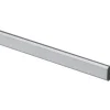 Tubo guardaroba a sezione ovale 900 mm acciaio argento-grigio