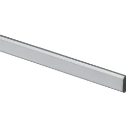 Tubo guardaroba a sezione ovale 900 mm acciaio argento-grigio