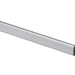 Tubo guardaroba a sezione ovale 1200 mm acciaio argento-grigio