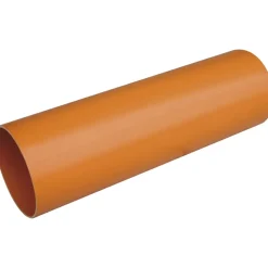 Tubo in PVC arancione Ø 80 mm - 2 m