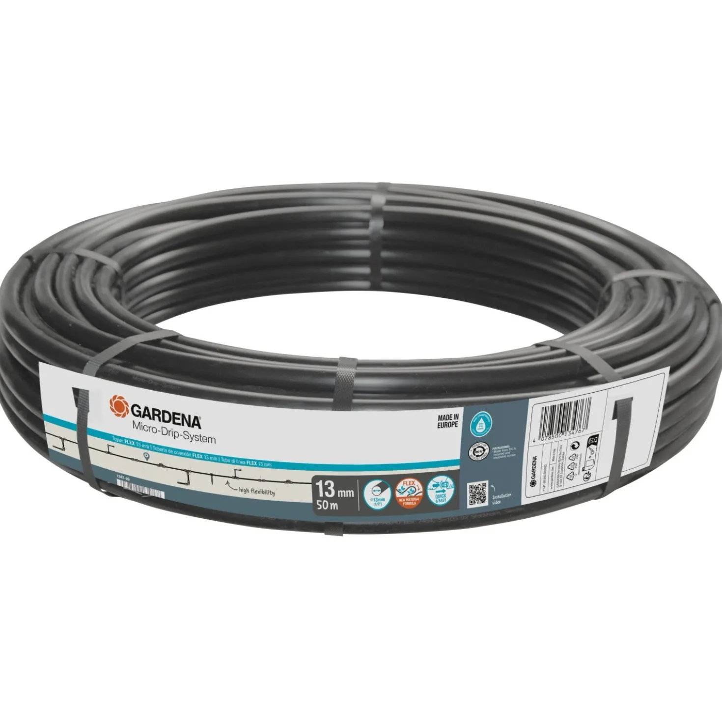 Tubo irrigazione di linea Flex Micro-Drip-System Gardena 50 m 13 mm (1/2")