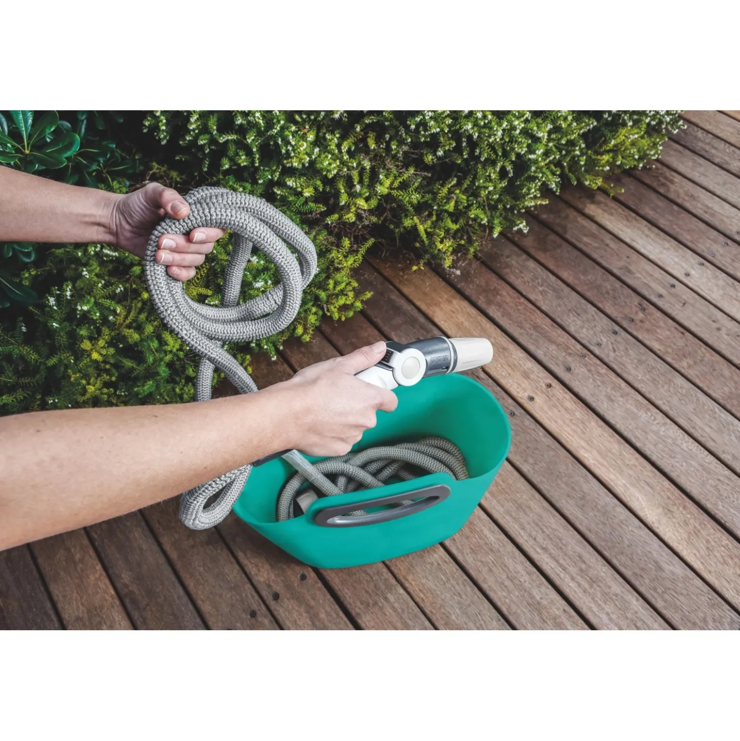 Tubo irrigazione estensibile Kit G.F. Aquapop 30 m x Ø 7,5 mm blu