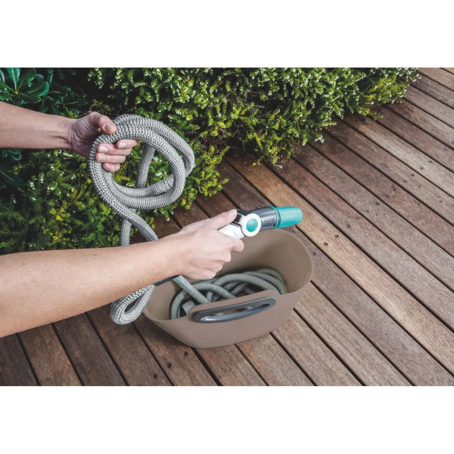 Tubo irrigazione estensibile Kit G.F. Aquapop 30 m x Ø 7,5 mm tortora