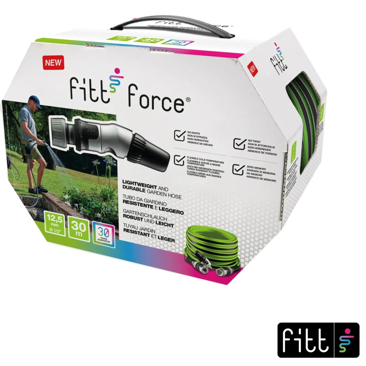 Tubo irrigazione FITT FORCE 30 m x Ø 12,5 mm lime