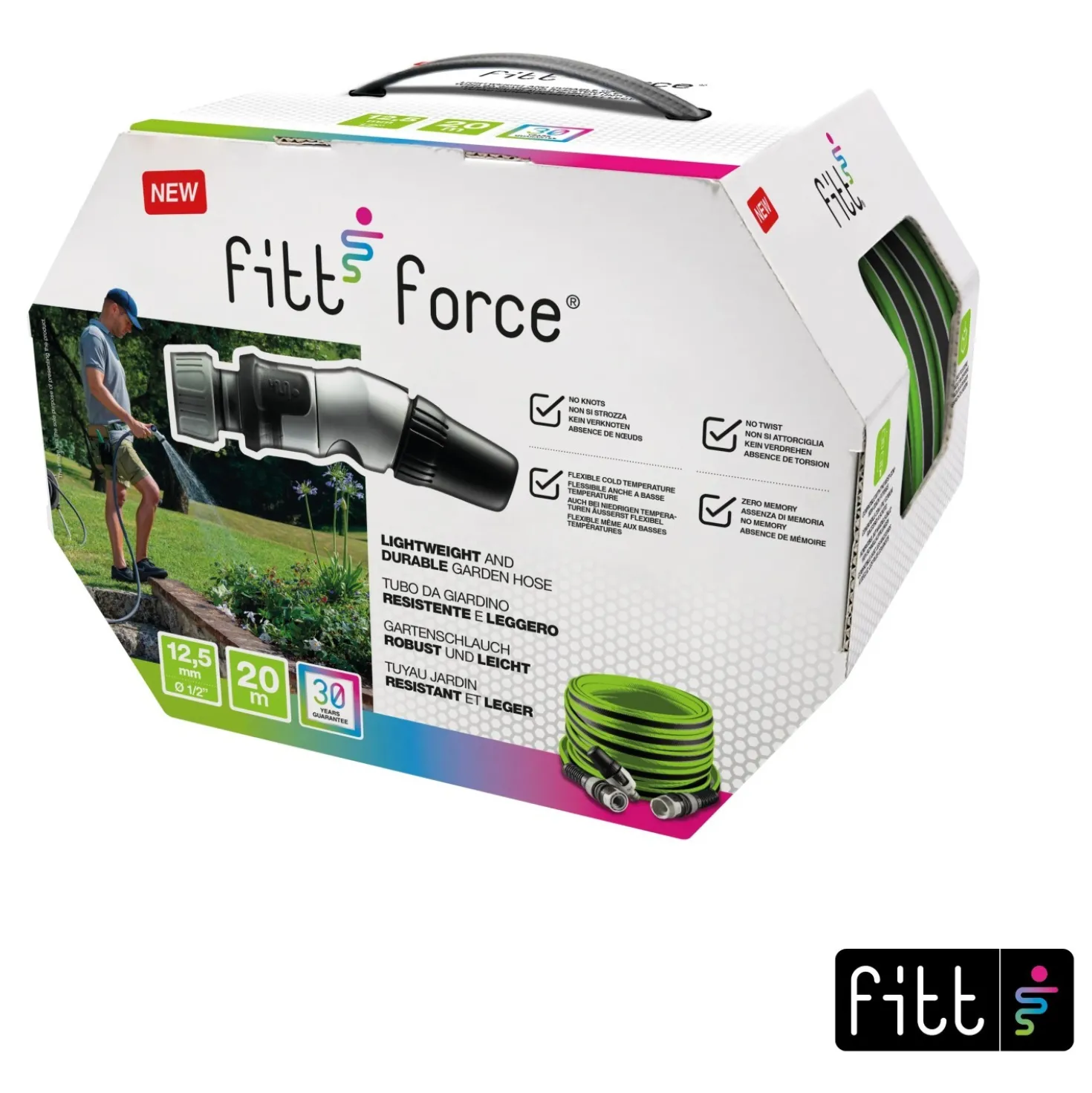 Tubo irrigazione FITT FORCE 20 m x Ø 12,5 mm lime