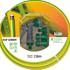 Tubo irrigazione retinato Kit FITT Top Green 15 m x Ø 15 mm giallo
