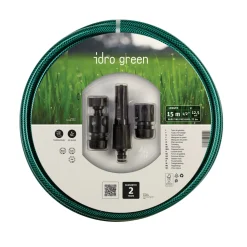 Tubo irrigazione retinato kit IdroGreen 15 m x Ø 12,5 mm verde