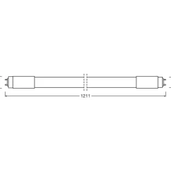 Tubo LED Osram T8 36 UN 1200 mm 18 W 2000 lm 6500 K