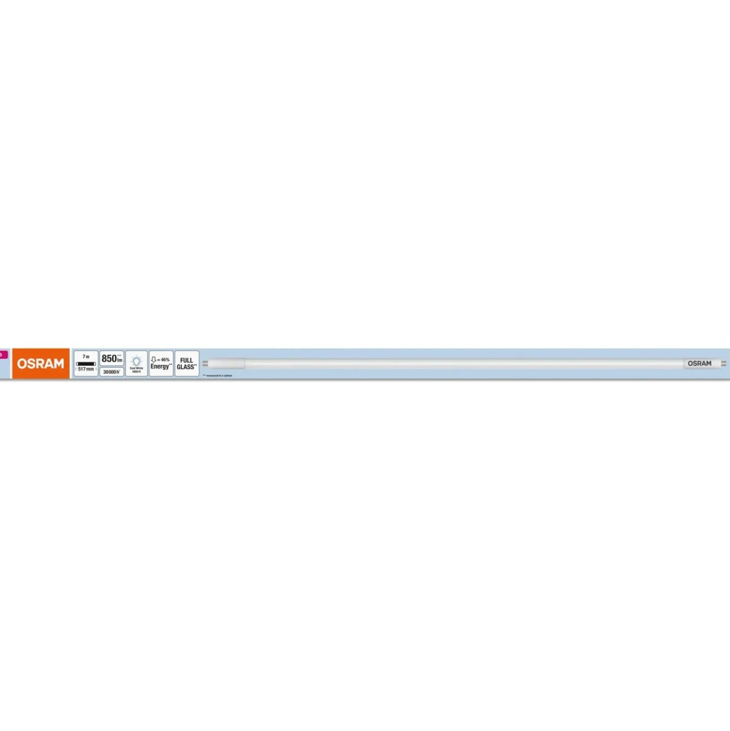 Tubo LED Osram T5 HF L13 CORTO 517 mm 7 W 850 lm 4000 K