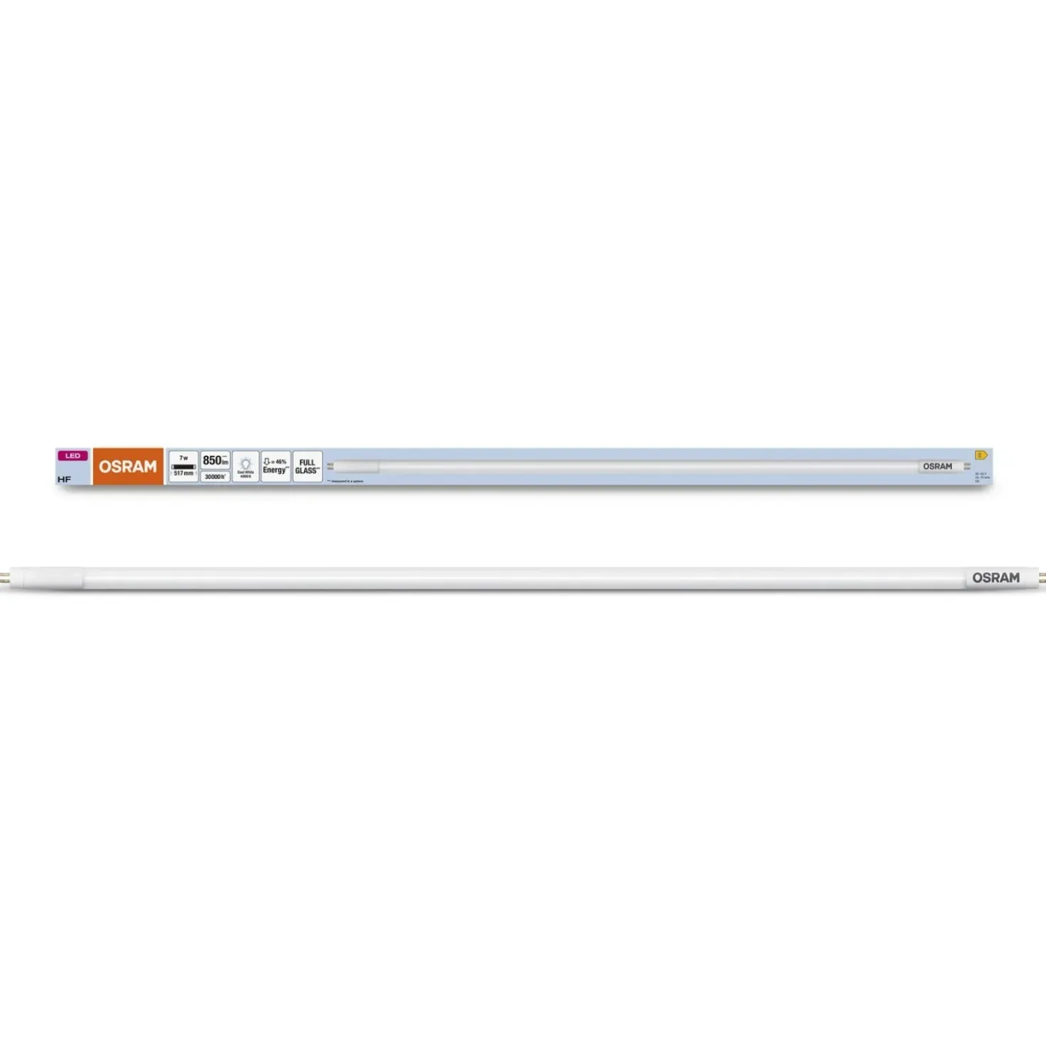 Tubo LED Osram T5 HF L13 CORTO 517 mm 7 W 850 lm 4000 K