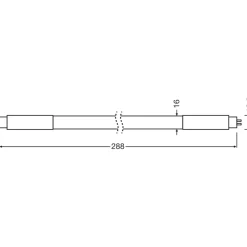 Tubo LED Osram T5 HF L8 CORTO 288 mm 4 W 400 lm 4000 K