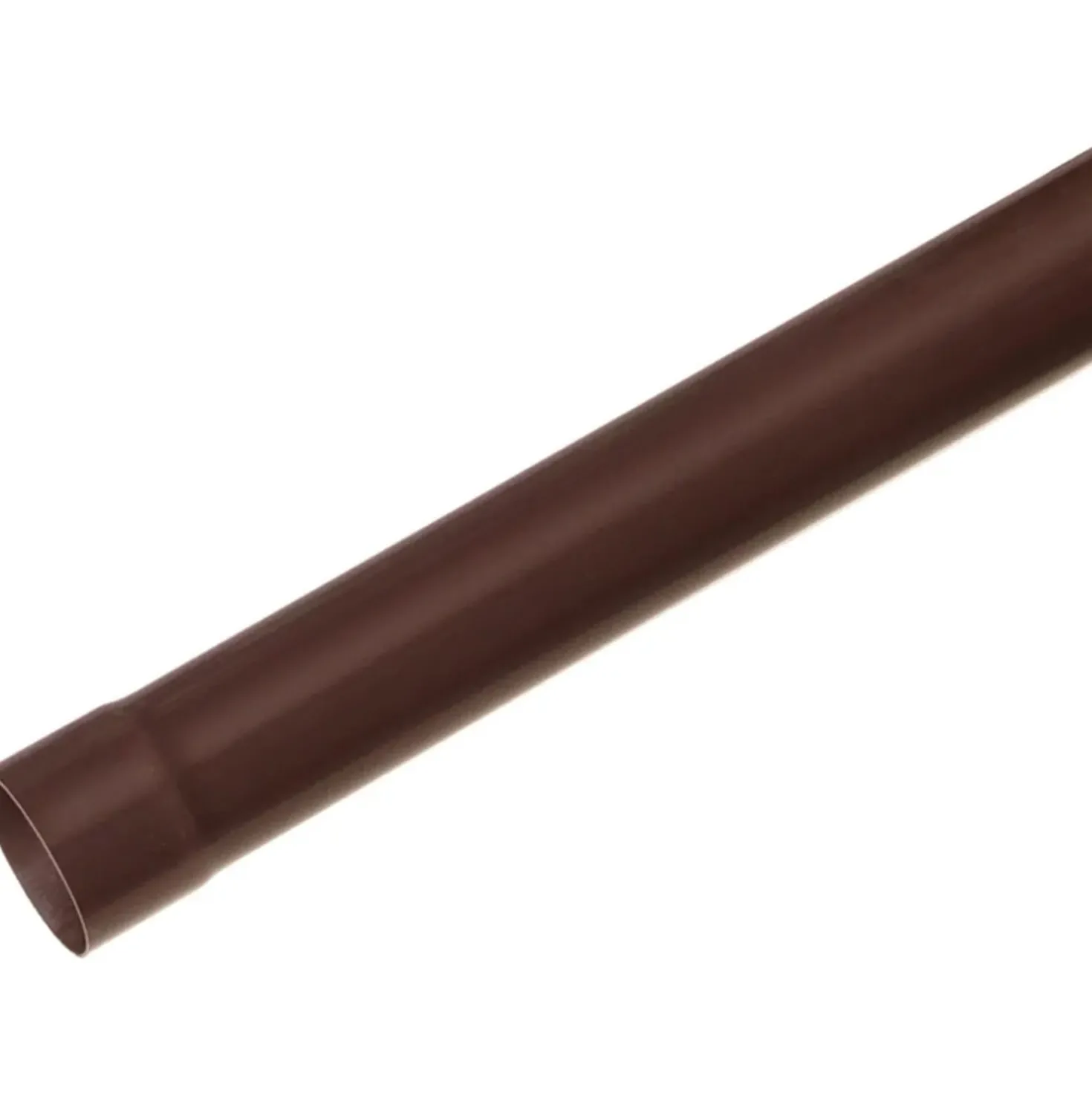Tubo pluviale in PVC marrone Ø 80 mm - 2 m