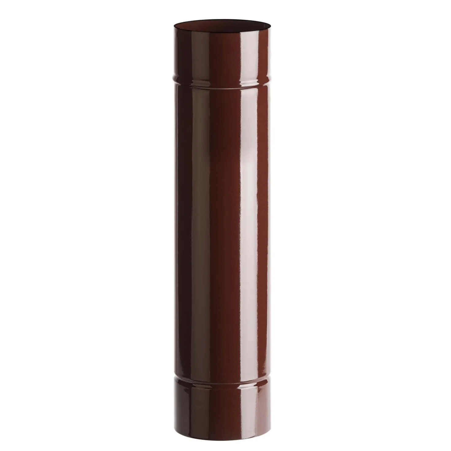 Tubo smaltato lineare porcellanato marrone L 50 cm Ø 12 cm