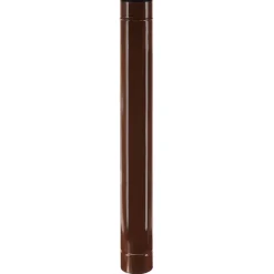 Tubo smaltato lineare porcellanato marrone L 100 cm Ø 12 cm