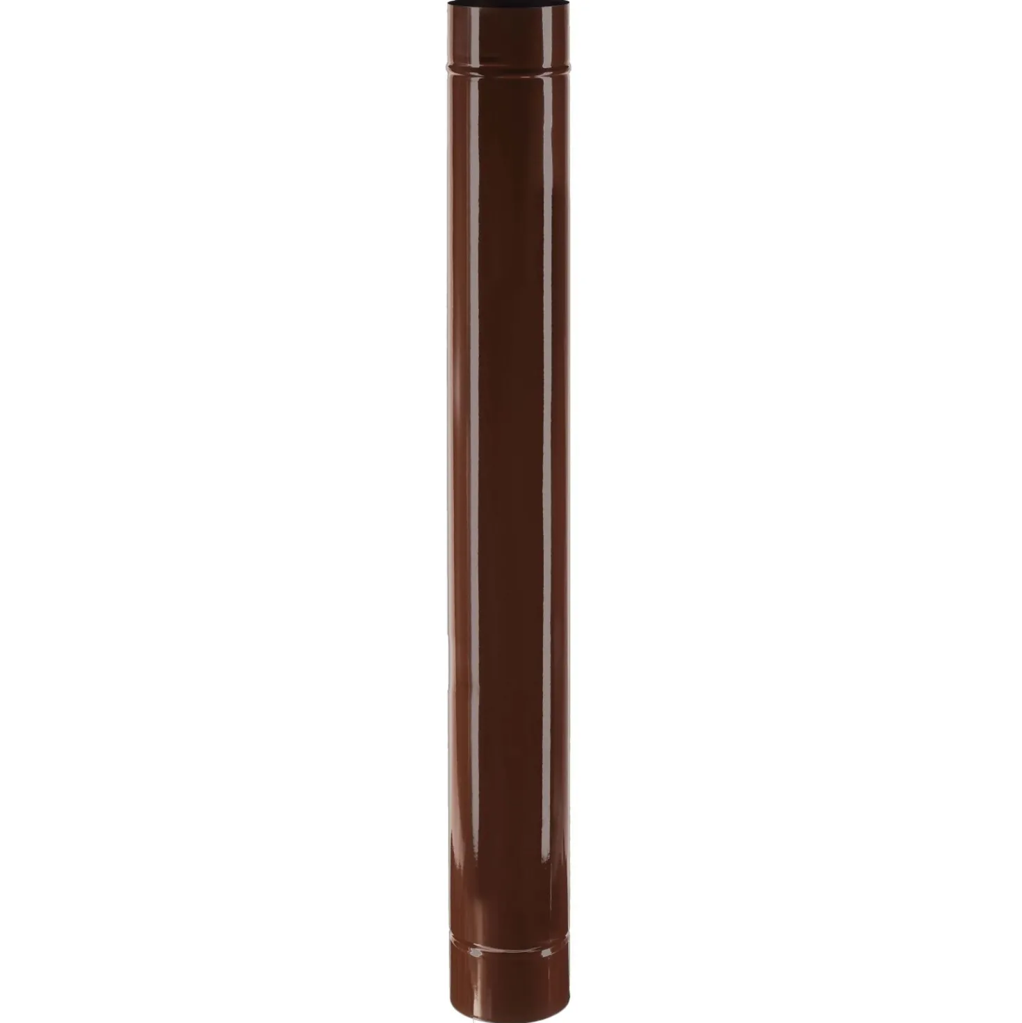 Tubo smaltato lineare porcellanato marrone L 100 cm Ø 12 cm