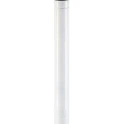 Tubo smaltato lineare porcellanato bianco L 100 cm Ø 12 cm