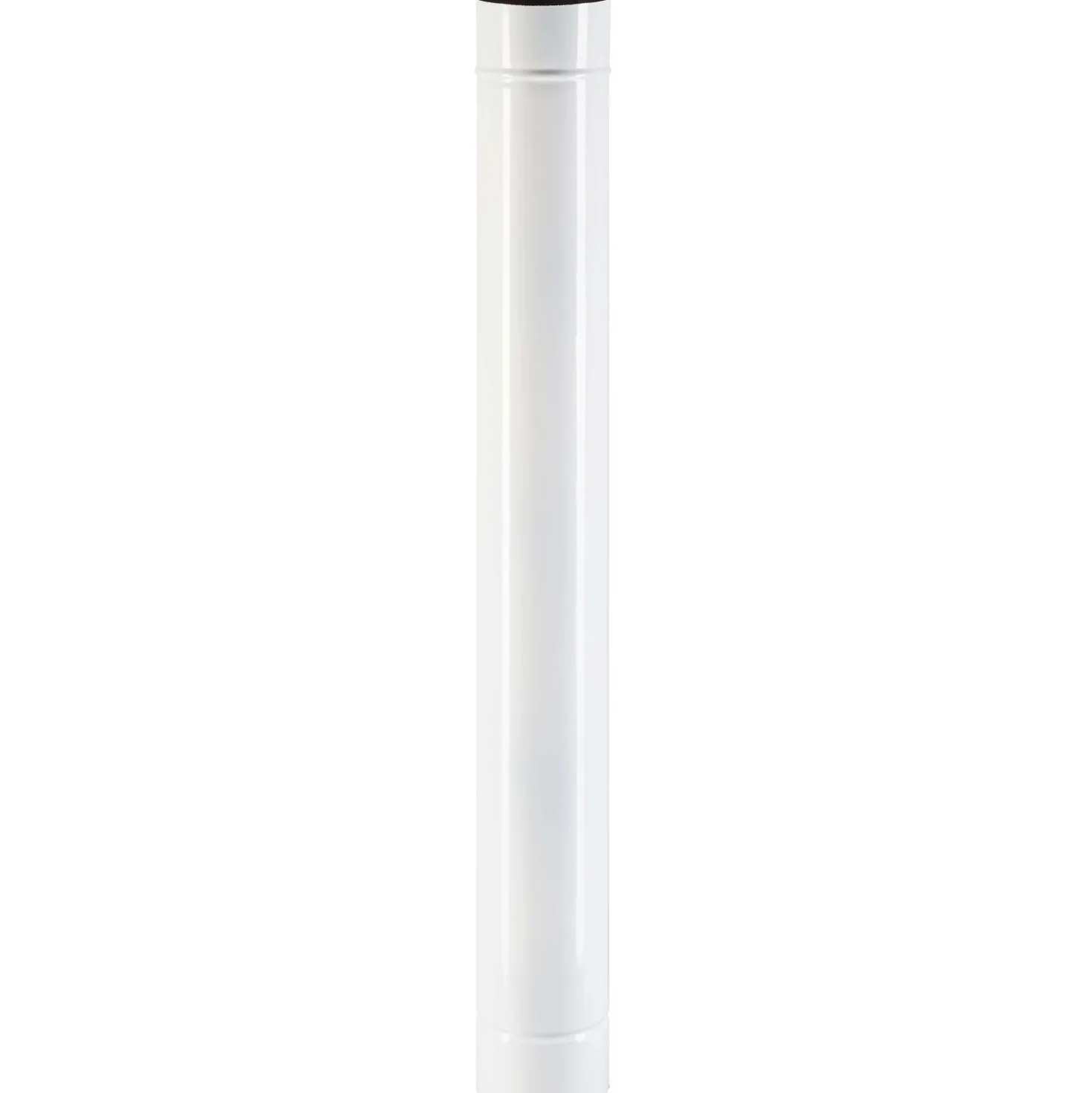 Tubo smaltato lineare porcellanato bianco L 100 cm Ø 12 cm
