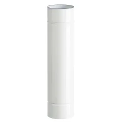Tubo smaltato lineare porcellanato bianco L 50 cm Ø 12 cm