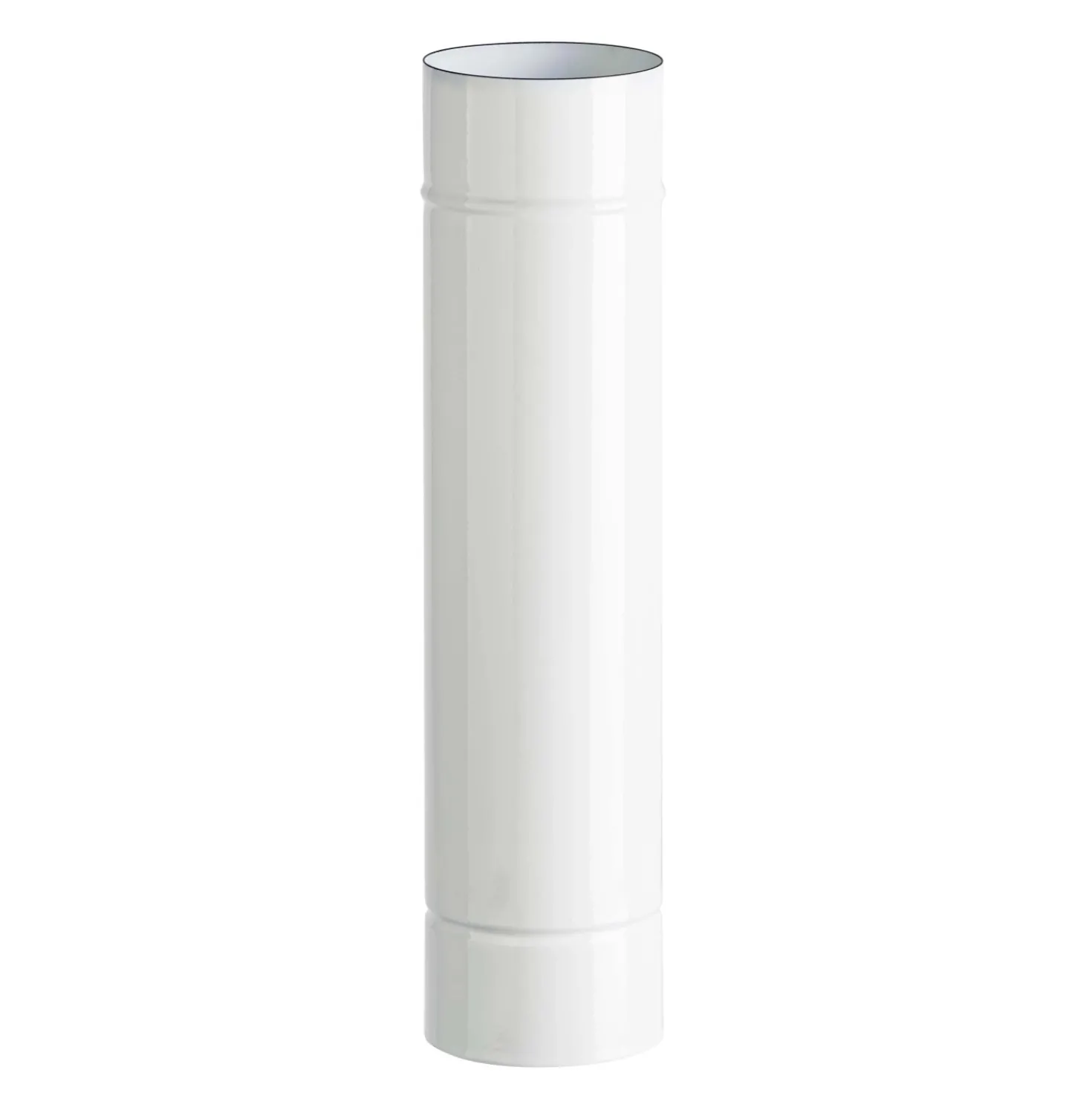 Tubo smaltato lineare porcellanato bianco L 50 cm Ø 12 cm