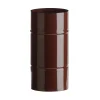 Tubo smaltato lineare porcellanato marrone L 25 cm Ø 12 cm