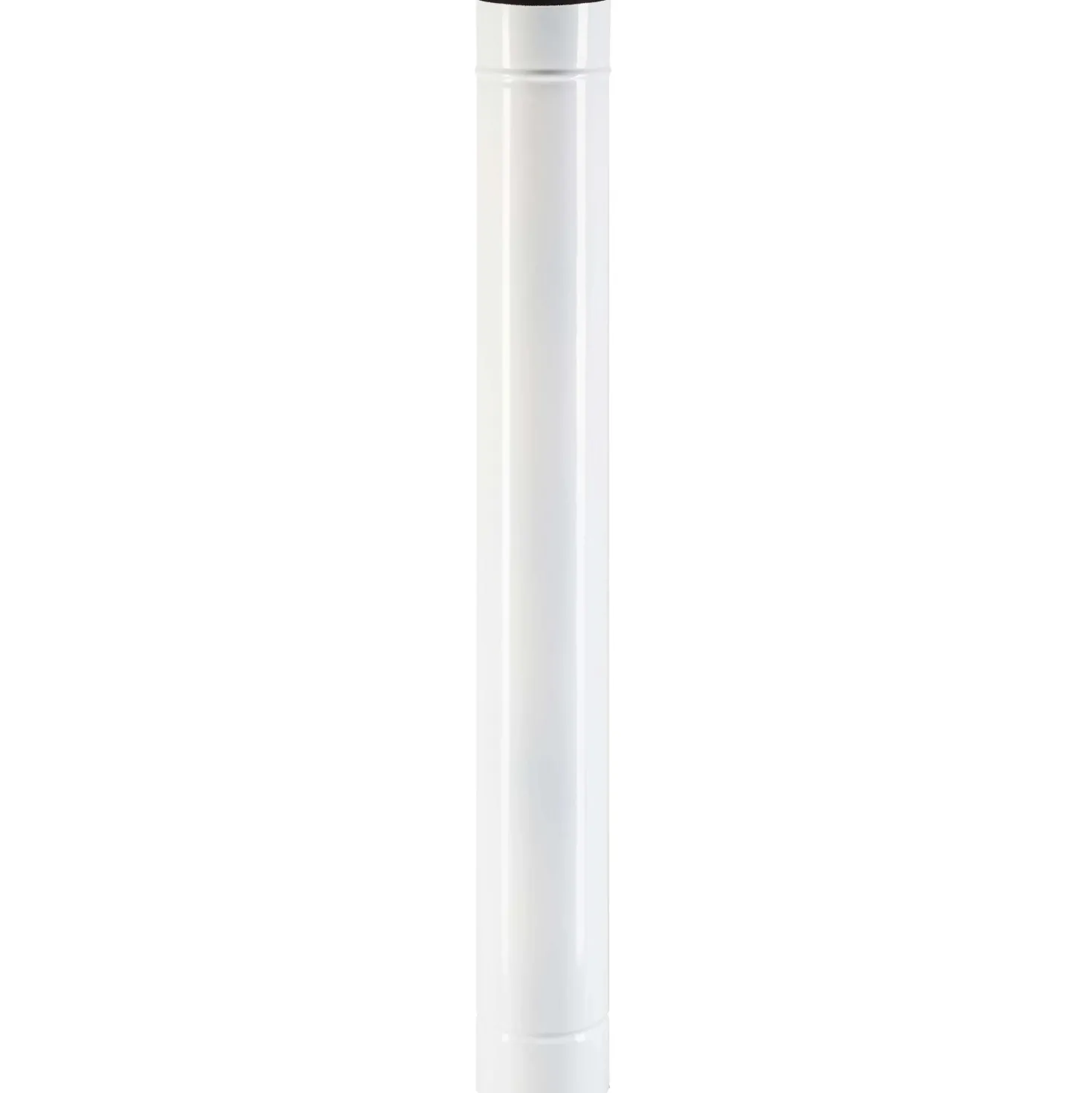 Tubo smaltato lineare porcellanato bianco L 100 cm Ø 10 cm