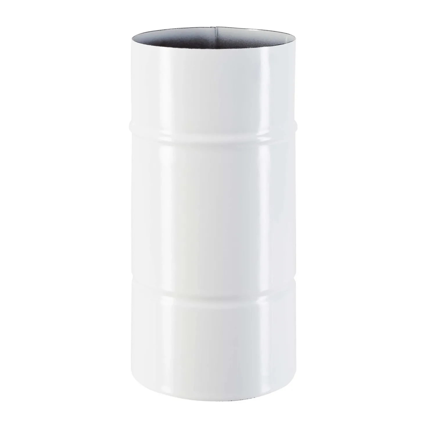 Tubo smaltato lineare porcellanato bianco L 25 cm Ø 10 cm