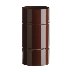 Tubo smaltato lineare porcellanato marrone L 25 cm Ø 10 cm