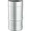Tubo telescopico diam.100/150 inox sp.0,5 mm - doppia parete