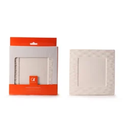 Umidificatore a piatto largo bianco