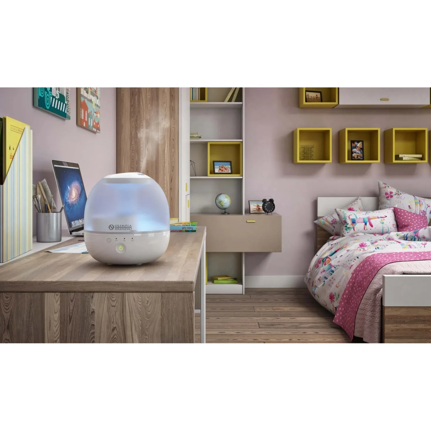 Umidificatore e cromoterapia Limpia 2 l azzurro chiaro