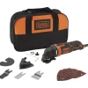 Utensile multifunzione Black+Decker con 12 accessori e borsa