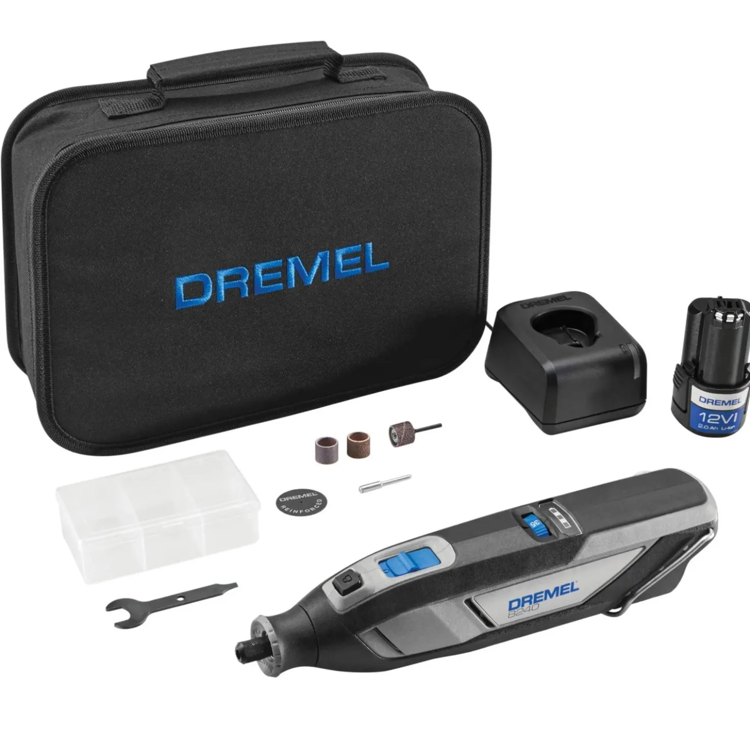 Utensile multifunzione Dremel 8240 a batteria 12V-2Ah