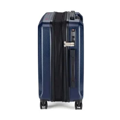 Valigia cabin size Hybrid Terra blu 40x20x55 cm