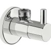 Valvola ad angolo con cartuccia in ceramica 1/2 - 1/2 cromo