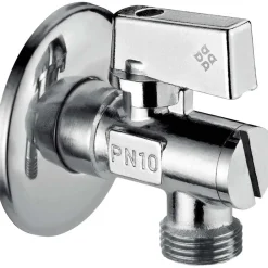 Valvola ad angolo per sciacquone 1/2"x1/2" cromo