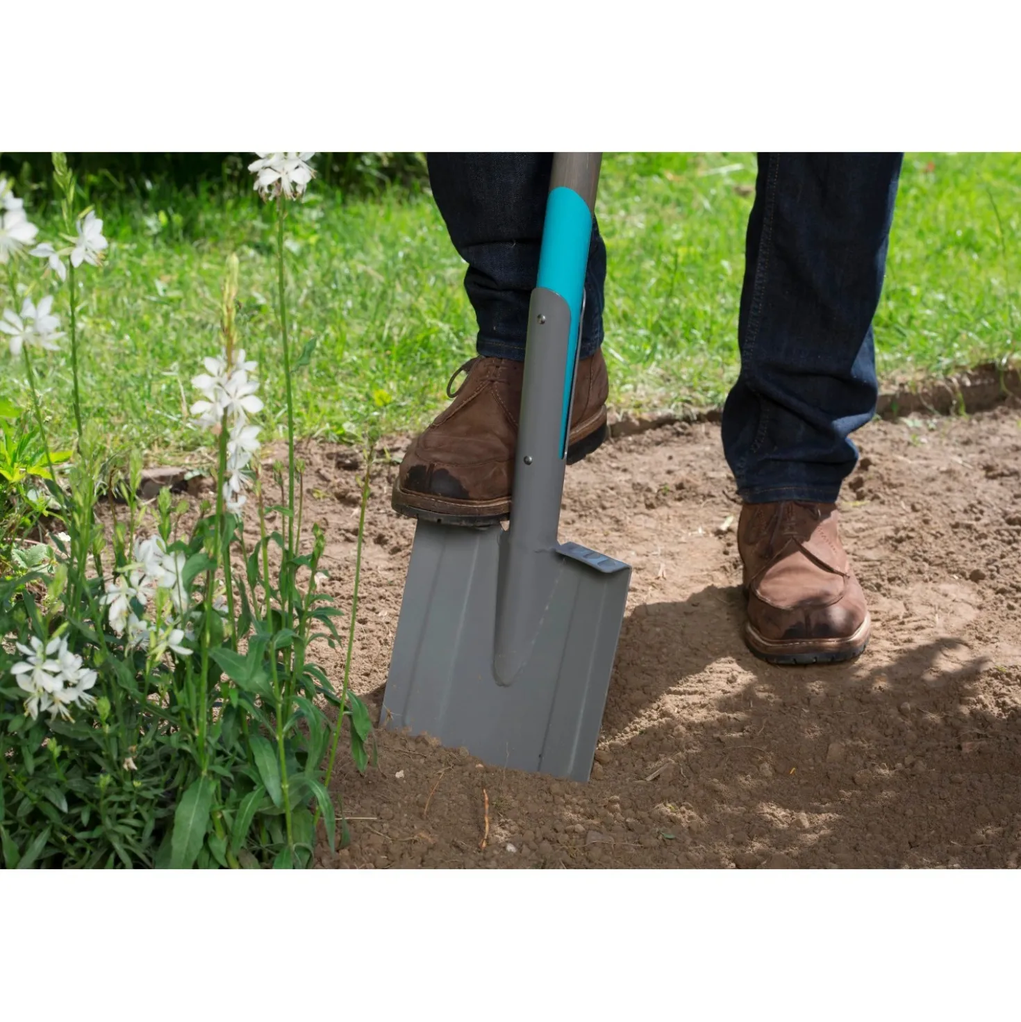 Vanga a punta Gardena NatureLine L 117 cm con manico in legno
