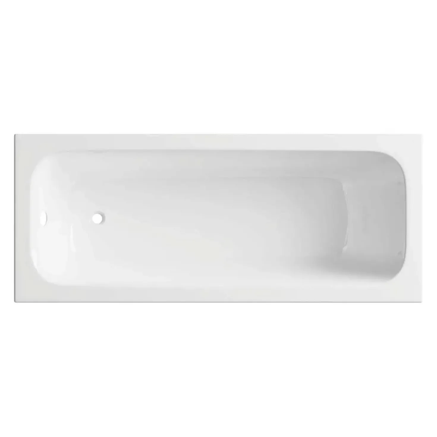 Vasca da bagno da incasso rettangolare Cabaiguán 150 cm bianco in acrilico