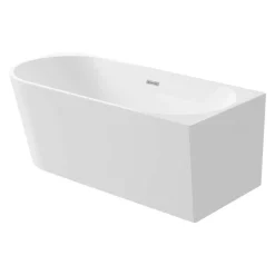Vasca da bagno Limonar 160 cm destra angolare/freestanding bianco in acrilico