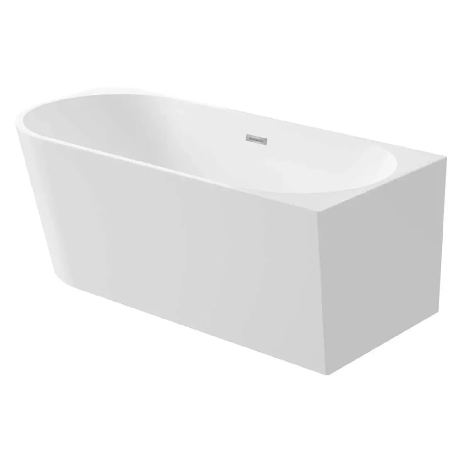 Vasca da bagno Limonar 160 cm destra angolare/freestanding bianco in acrilico